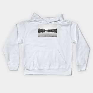 The river in summer Kids Hoodie